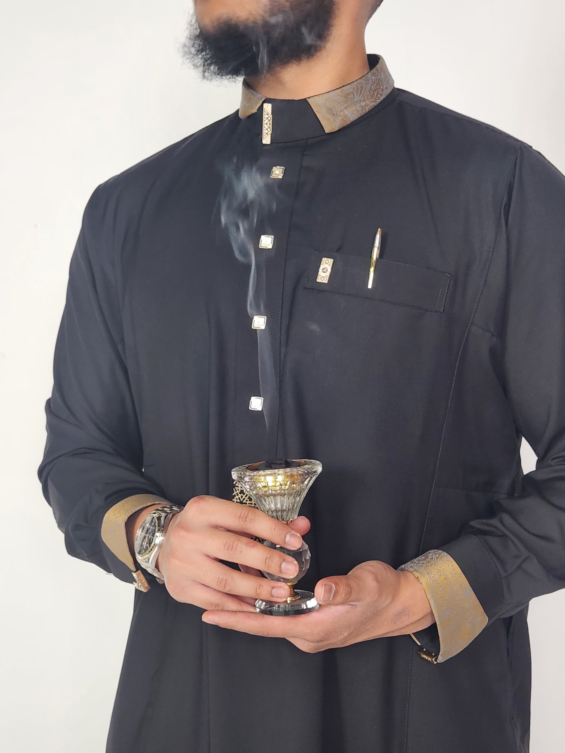 Sultan Raz Al Raz Premium Kiswah Series Black Sultan – JAMAAL For Men